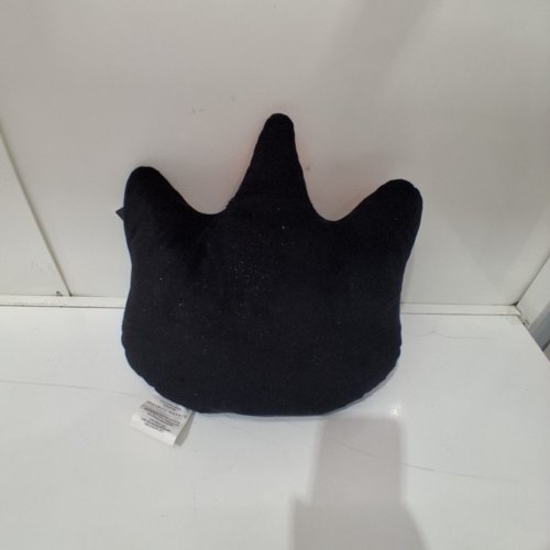 HALLOWEEN CAT DECORATIVE PILLOW - 10" - BLACK AND ORANGE image 4