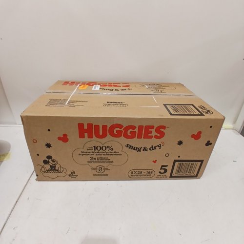 168PK HUGGIES SNUG & DRY BABY DIAPERS - SIZE 5 (27+ LBS) image 3