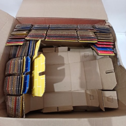 40PK BANKERS BOX AT PLAY CARDBOARD BUILDING BLOCKS - YELLOW/BLUE/RED image 3