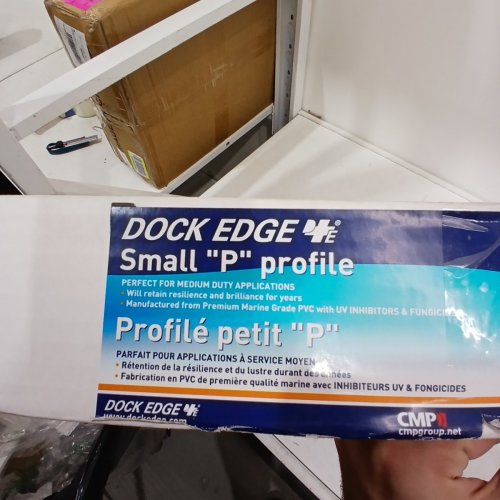 DOCK EDGE PVC PROFILE DOCK GUARD SMALL P PROFILE - 16FT - WHITE (MODEL:DE1170F) image 3