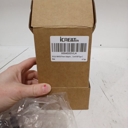 ICREATIN USB TYPE-C DC POWER ADAPTER - 5 V 2A 10W - BLACK image 2