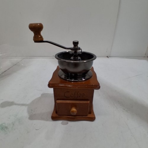 MANUAL COFFEE GRINDER MACHINE - BROWN/SILVER image 3