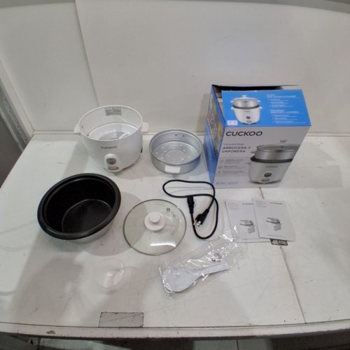 CUCKOO ONE TOUCH RICE COOKER AND STEAMER - 6 CUP - WHITE (MODEL: CR-0601) image 4