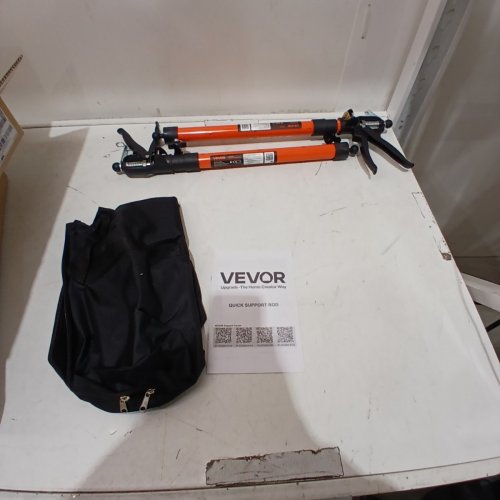 2PK VEVOR ADJUSTABLE CABINET JACK SUPPORT ROD 21.3"-60", ORANGE/BLACK (MODEL: JF-ZCG003-245 ) image 2