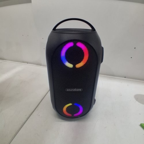 ANKER SOUNDCORE RAVE PARTY SE PORTABLE WATERPROOF PARTY SPEAKER - HUGE 101DB SOUND - USB CHARGER, BEAT-DRIVEN LIGHTS - BLACK (MODEL: A3390J) image 2