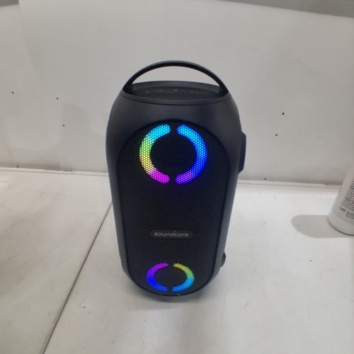 ANKER SOUNDCORE RAVE PARTY SE PORTABLE WATERPROOF PARTY SPEAKER - HUGE 101DB SOUND - USB CHARGER, BEAT-DRIVEN LIGHTS - BLACK (MODEL: A3390J) image 5