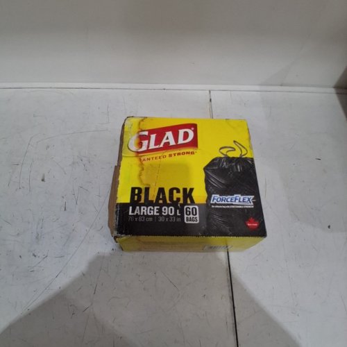 60PK GLAD TRASH BAGS - LARGE 90 L - BLACK image 2