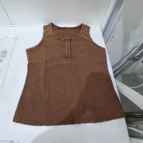WOMEN'S SLEEVELESS TOP - EXTRA LARGE - COFFEE/BROWN image 2