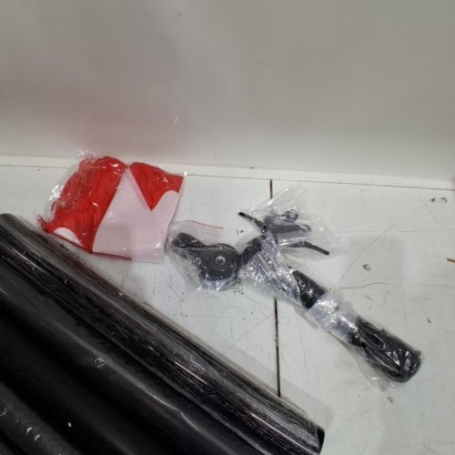 NQ ALUMINUM SECTIONAL FLAGPOLE SET WITH CANADIAN FLAG - 20FT MAX - BLACK (MODEL : B09STRX6LX) image 3