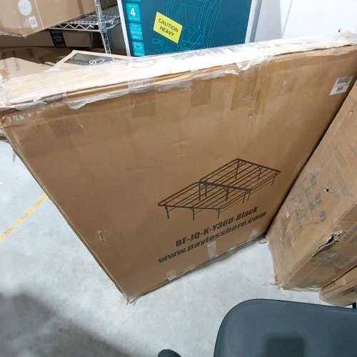 PAYLESSHERE ALL-IN-ONE BED FRAME - KING - BLACK (MODEL: BF-JQ-K-V36U-BLACK) image 4