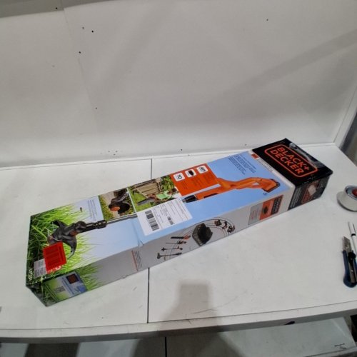 BLACK AND DECKER CORDLESS STRING TRIMMER/EDGER WITH BATTERY - 10" - 20 V MAX - BLACK/ORANGE (MODEL: LST201) image 5