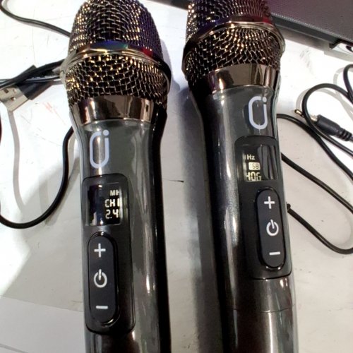 PORTABLE BLUETOOTH 5.3 SPEAKER WITH 2 MICROPHONES - BLACK - (MODEL:S68) image 3