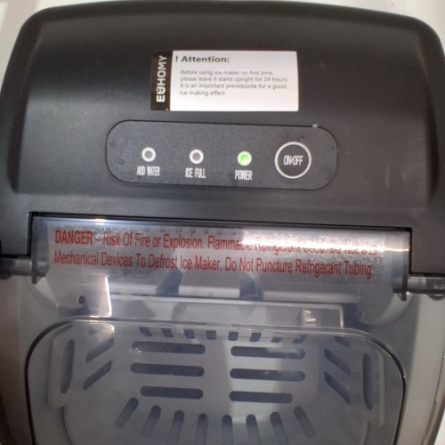 EUHOMY COUNTERTOP ICE MAKER - MAKES 26LBS/DAY - BLACK (MODEL: IM-06D) image 2