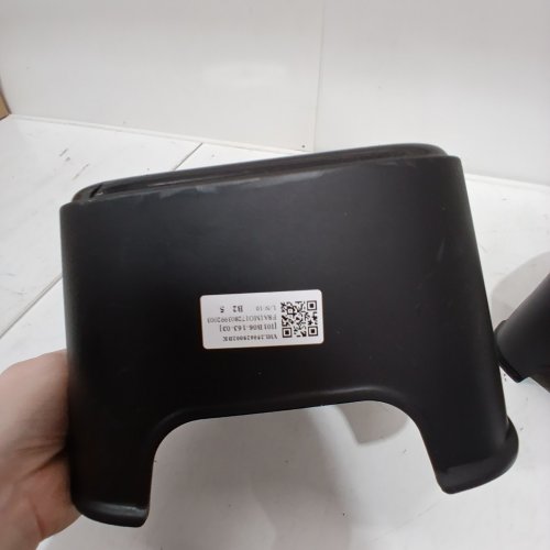 2PK DURABLE STACKABLE PLASTIC STEP STOOLS - BLACK image 2