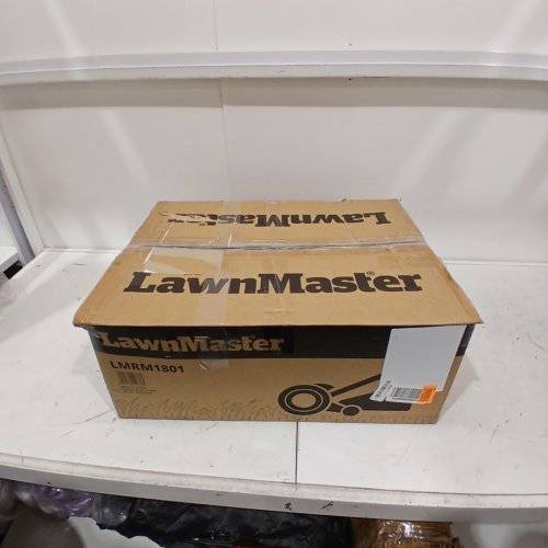 LAWNMASTER ENVIRONMENTALLY FRIENDLY MOTORLESS PUSH REEL LAWN MOWER - 18" - 5" BLADE - ORANGE (MODEL: LMRM1801) image 7