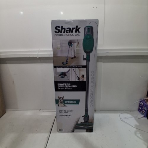 SHARK ULTRA LIGHTWEIGHT CORDED STICK VACUUM WITH EASY EMPTY CANISTER - 120V - GREEN/GREY (MODEL: CS110EMC) image 6