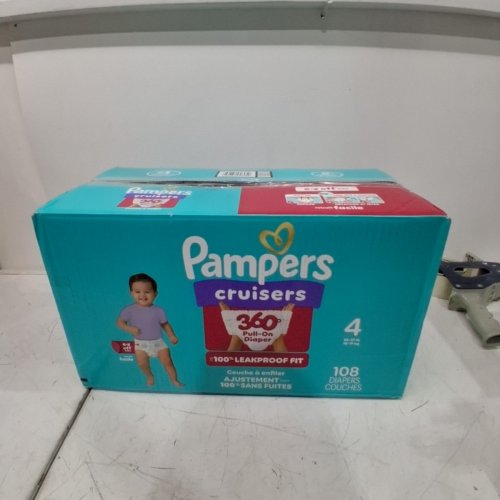 108PK PAMPERS PULL ON CRUISERS 360° FIT GAP-FREE FIT DISPOSABLE BABY DIAPERS - SIZE 4 (22LB- 37LB) image 2