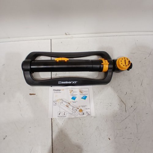 MELNORXT 2-WAY ADJUSTABLE TURBO OSCILLATING SPRINKLER - YELLOW/BLACK (MODEL : 65133AMZ) image 2