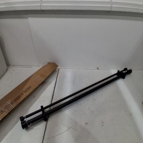 DOUBLE CURTAIN ROD SET WITH ALUMINUM END CAP AND FULL ENCLOSURE BRACKETS - 36"-72" - MATTE BLACK image 2