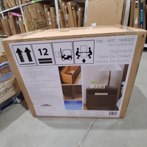 NORTHRIDGE HOME NIGHTSTAND - 26" X 15" X 24" - DARK BROWN - (MODEL: D-B262N-509 / 1906421 ) image 5