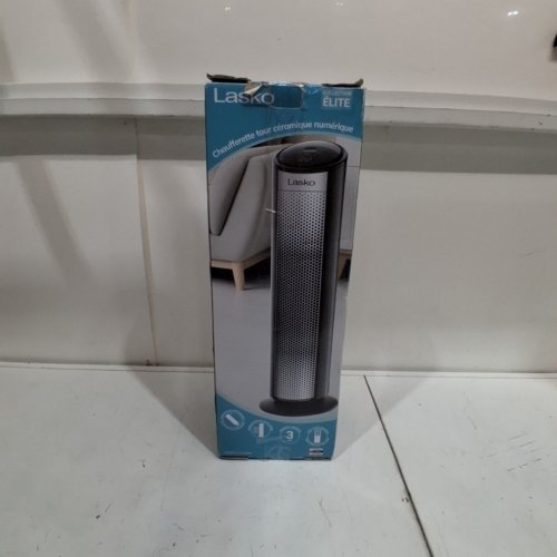 LASKO ELITE 22" TOWER HEATER WITH 3 HEAT SETTINGS, REMOTE, & TIP-OVER SWITCH - 1500W - BLACK (MODEL: CT22498C) image 5
