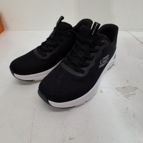 WOMEN'S SKECHERS HANDS FREE SWIFT FIT SLIP ON SNEAKERS - 8 - BLACK / WHITE (STYLE: 179326CS / 2566408) image 2