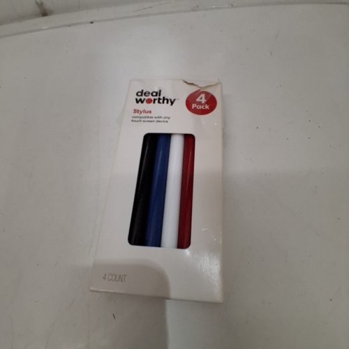 4PK DEALWORTHY TOUCH SCREEN STYLUS - COMPATIBLE WITH ANY TOUCH SCREEN - MULTICOLORED image 3