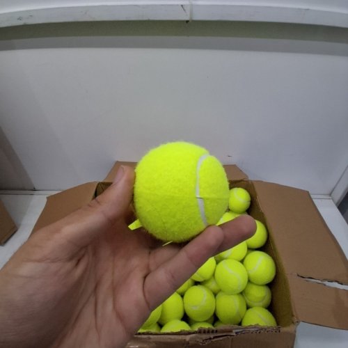 100PK FUZZY TENNIS BALLS - GREEN image 3