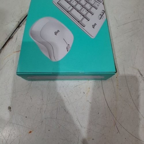 2PC LOGITECH FULL-SIZE WIRELESS COMBO - ADJUSTABLE HEIGHT KEYBOARD WITH WIRELESS MOUSE - OFF WHITE - (MODEL: 920-013290) image 3