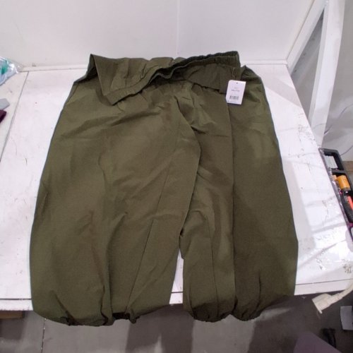 WOMEN'S ATHLETIC WORKS BALLOON PANTS - XXL - OLIVE GREEN image 2