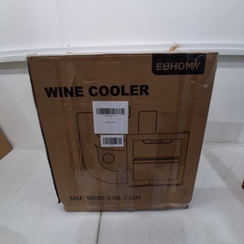 EUHOMY COMPACT COUNTERTOP MINI WINE/DRINKS COOLER FRIDGE - 96L - BLACK (MODEL: BR001-55BL-CAEH) image 6