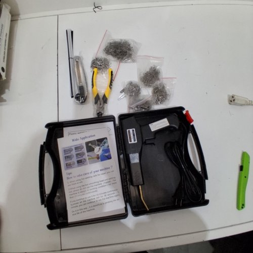 VCTSELITY PLASTIC WELDING GUN REPAIR KIT WITH STAPLES AND RODS - 150W - RED (MODEL: H150) image 3