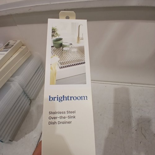 BRIGHTROOM OVER-THE-SINK DISH DRAINER - 20.5" X 13" - STAINLESS STEEL image 3