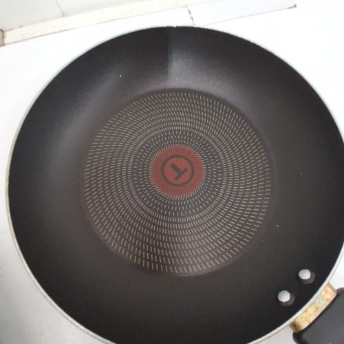 2PC T-FAL INTUITION NON-STICK FRYING PAN SET - 9.5"/12" - BLACK image 4