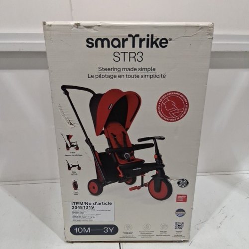 SMARTRIKE STR3 6-STAGE FOLDING STROLLER-TRIKE WITH TOUCH STEERING TECHNOLOGY - RED/BLACK (MODEL: 5021533 / 30481319) image 5