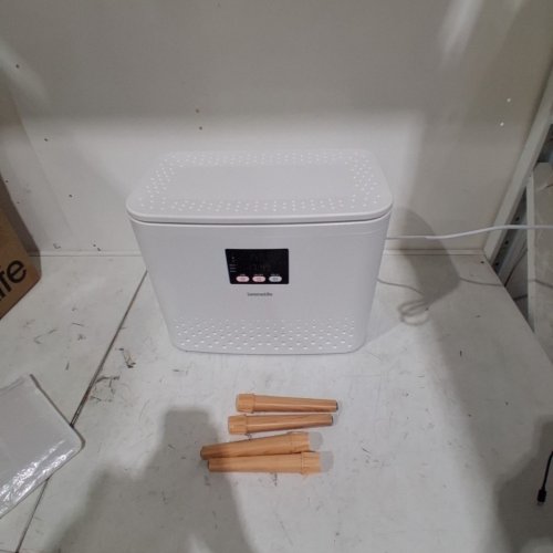 SERENELIFE TOWEL WARMER BUCKET WITH WOODEN LEGS - 20L - 450W - WHITE (MODEL: SLTLR625) image 4