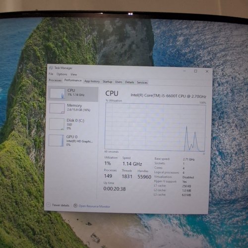 HP ELITEDESK 800 G3 DESKTOP MINI PC - 512GB SSD - 16GB DDR4 RAM - INTEL I5-6600T 2.70GHZ - WINDOWS 10 - BLACK image 5