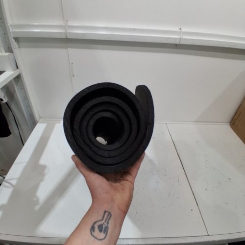 CAP BARBELL HIGH DENSITY EXERCISE YOGA MAT WITH STRAP - 24" X 68" - BLACK (MODEL: MTIS-6523-12BK) image 3