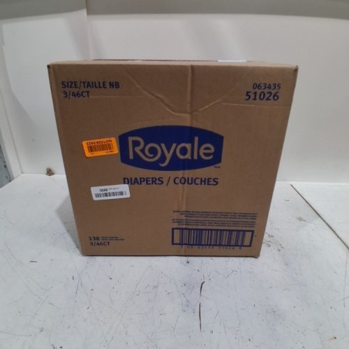 138PK ROYALE DIAPERS - NEWBORN - WHITE image 2