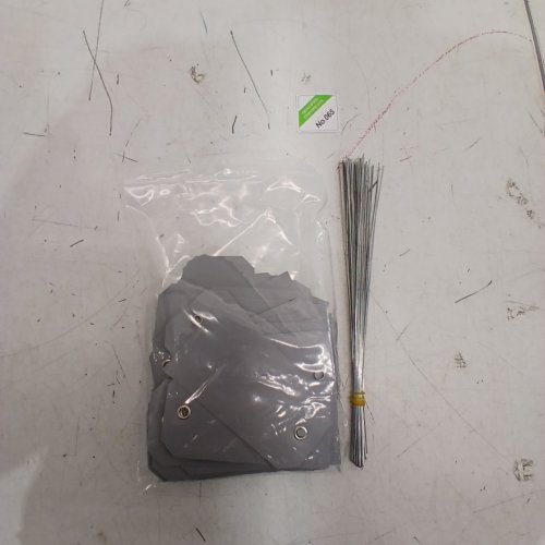 200PC MULTIUSE WATERPROOF TAGS WITH METAL RODS - 4.72" X 2.36" - GRAY image 3