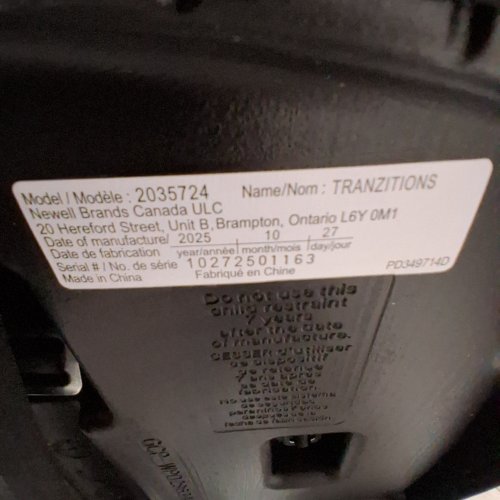 GRACO TRANZITIONS 3-IN-1 HARNESS/HIGHBACK/BACKLESS BOOSTER CAR SEAT - 100LBS MAX/CAP - PROOF/BLACK (MODEL: 2035724) image 2