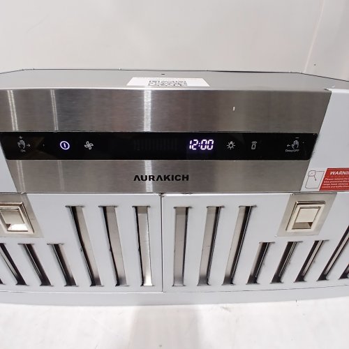 AURAKICH RANGE 900 CFM KITCHEN VENT HOOD WITH FULL COPPER MOTOR & TRIPLE SMART CONTROLS / TUNABLE LED LIGHTING & INCLUDED CHARCOAL FILTERS & DUCT PIPE - 30" - SILVER (MODEL: AUR-RHB02-US) image 2
