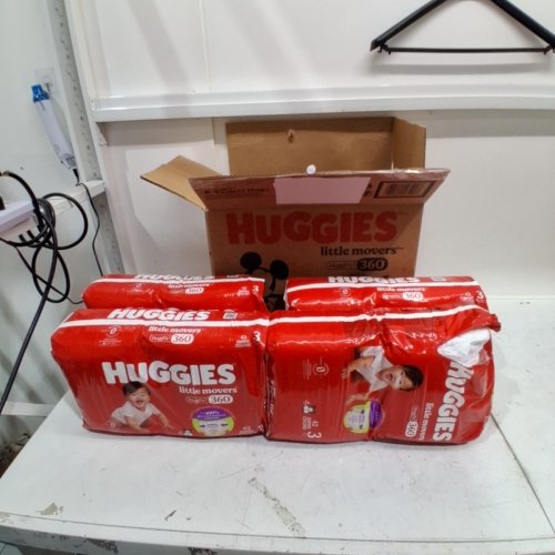168PK HUGGIES LITTLE MOVERS DIAPERS HUGGFIT WITH 360° WAISTBAND - SIZE 3 image 2
