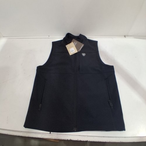 MEN'S ARIAT VERNON SOFTSHELL VEST - SMALL - BLACK image 3