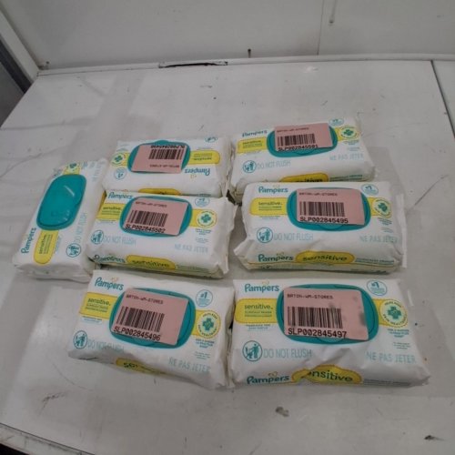 7PK PAMPERS SENSITIVE FRAGRANCE FREE BABY WIPES - 84 PER PACK (588 TOTAL) image 3