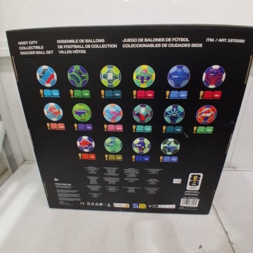 16PC FIFA WORLD CUP 2026 HOST CITIES SOCCER BALL SET IN DISPLAY BOX - SIZE 1(MINI) - ASSORTED (MODEL: 1872202) image 3