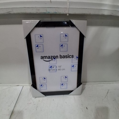AMAZON BASICS WOOD POSTER RECTANGULAR FRAME - 12" X 18" - BLACK image 2