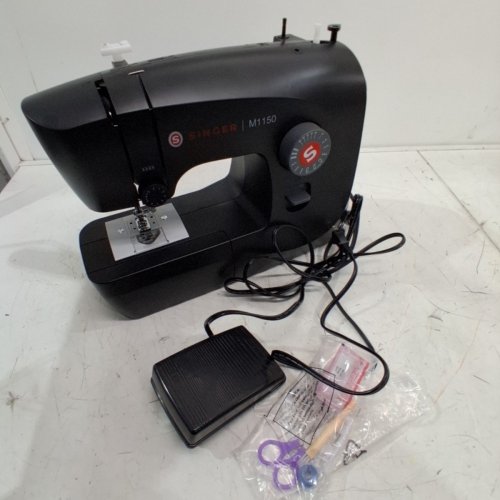SINGER LIGHTWEIGHT & PORTABLE SEWING MACHINE WITH 45 STITCH APPLICATIONS - BLACK (MODEL: M1150) image 4