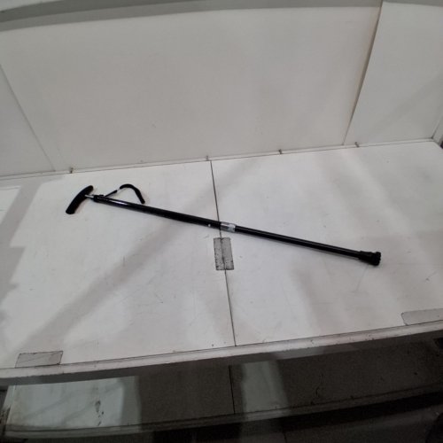 ADJUSTABLE HEIGHT WALKING CANE WITH WRIST STRAP - 29"-38" - BLACK image 2