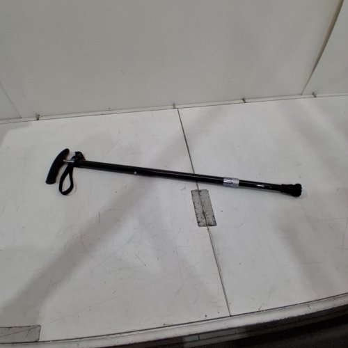 ADJUSTABLE HEIGHT WALKING CANE WITH WRIST STRAP - 29"-38" - BLACK image 3
